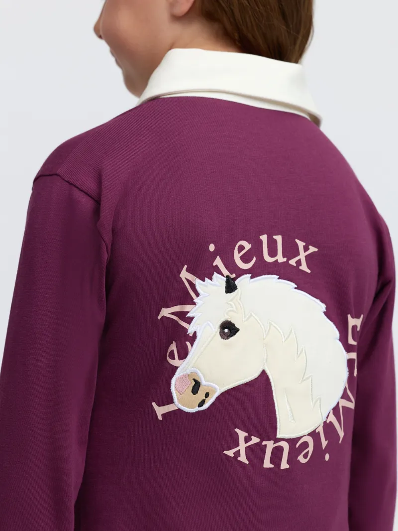 LeMieux Mini Roman Rugby Shirt - Blackberry-1