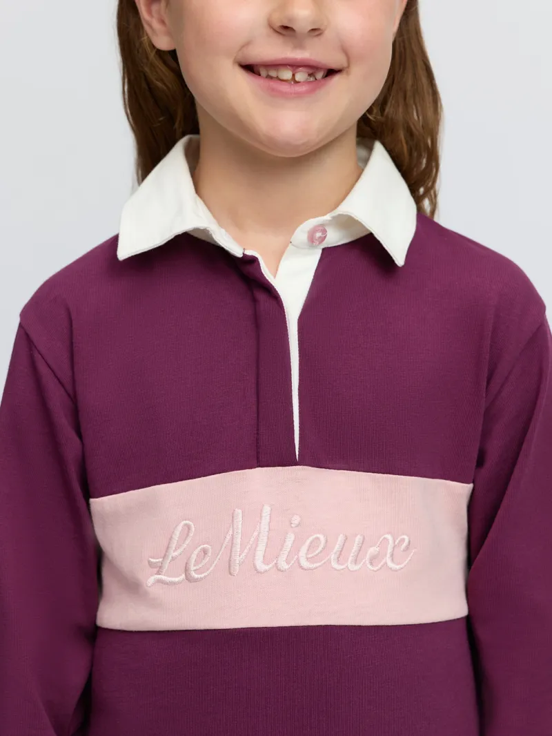 LeMieux Mini Roman Rugby Shirt - Blackberry-5