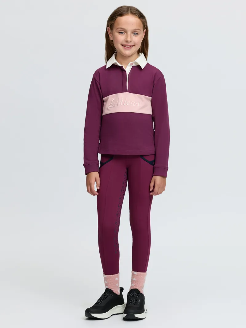 LeMieux Mini Roman Rugby Shirt - Blackberry-7
