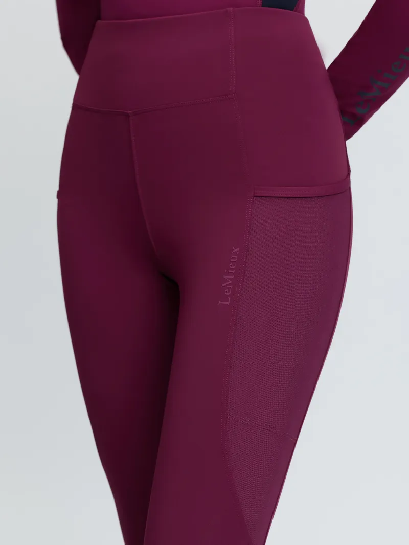 LeMieux Naomi Pull On Breeches - Blackberry-5