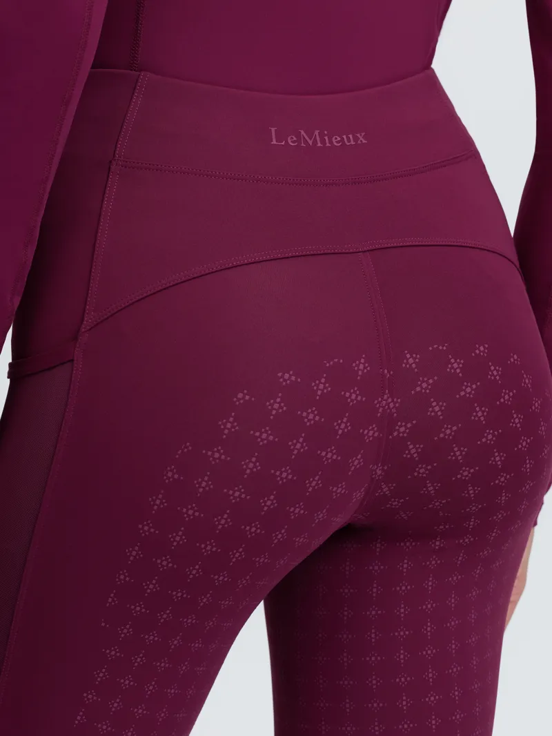 LeMieux Naomi Pull On Breeches - Blackberry-3