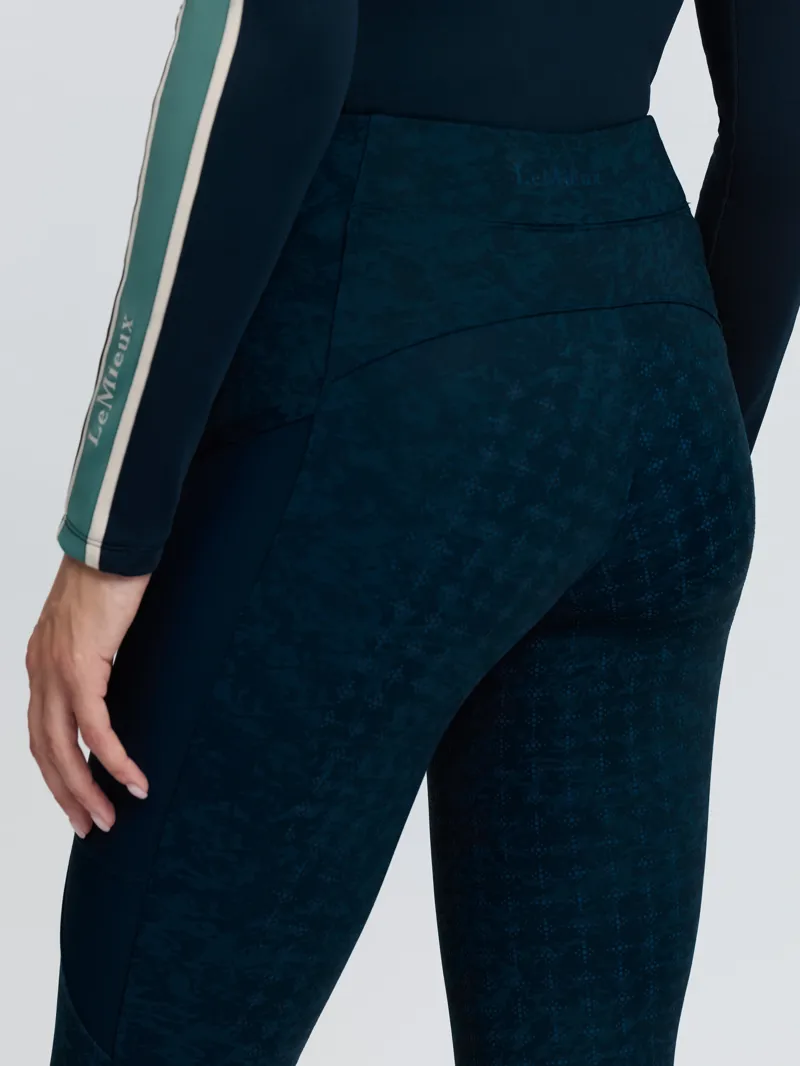 LeMieux Naomi Pull On Breeches Printed - Navy-3