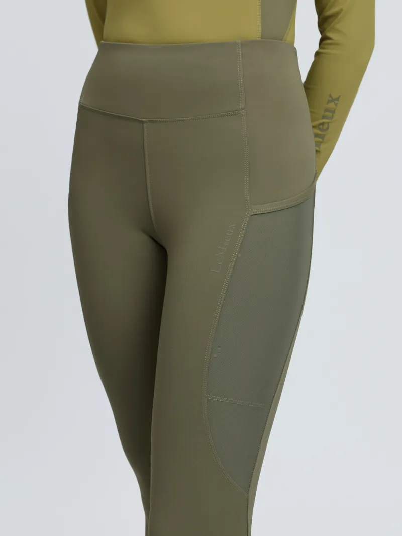 LeMieux Naomi Pull On Breeches - Willow Green-8