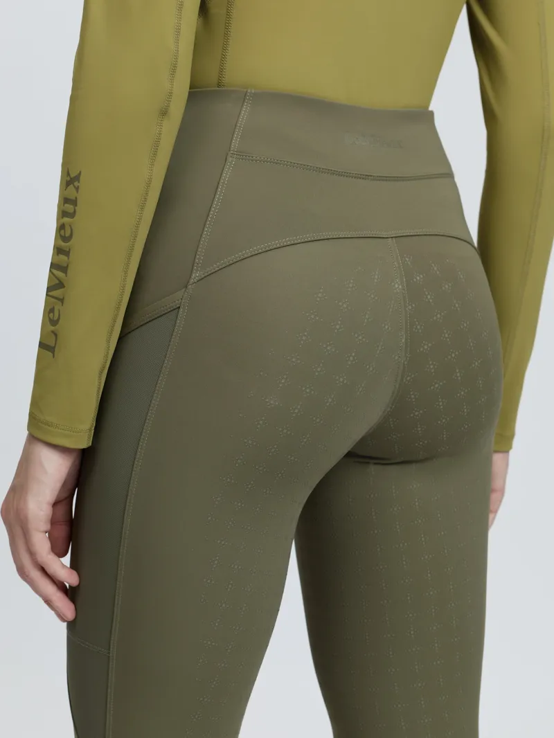 LeMieux Naomi Pull On Breeches - Willow Green-2