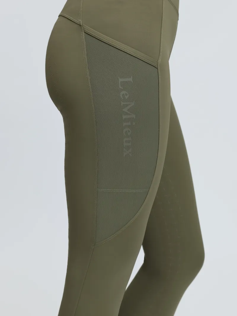 LeMieux Naomi Pull On Breeches - Willow Green-5