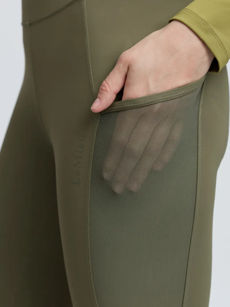 LeMieux Naomi Pull On Breeches - Willow Green-7