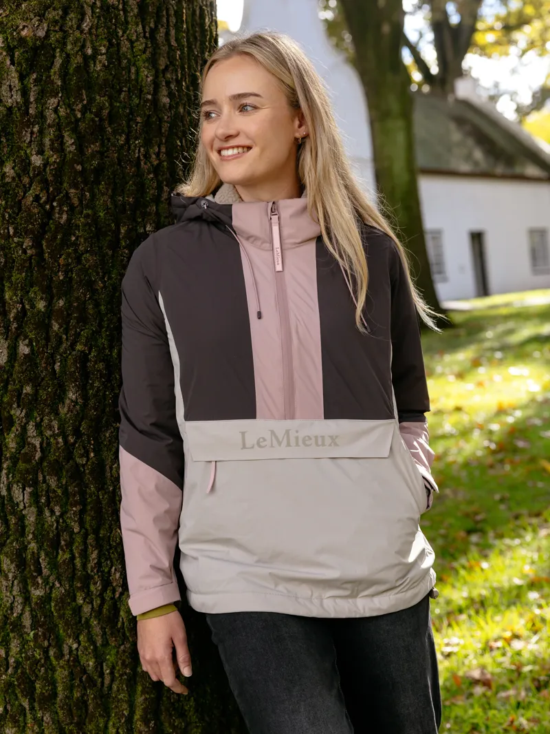 LeMieux Phoebe Half Zip Waterproof Anorak - Wild Rose-10