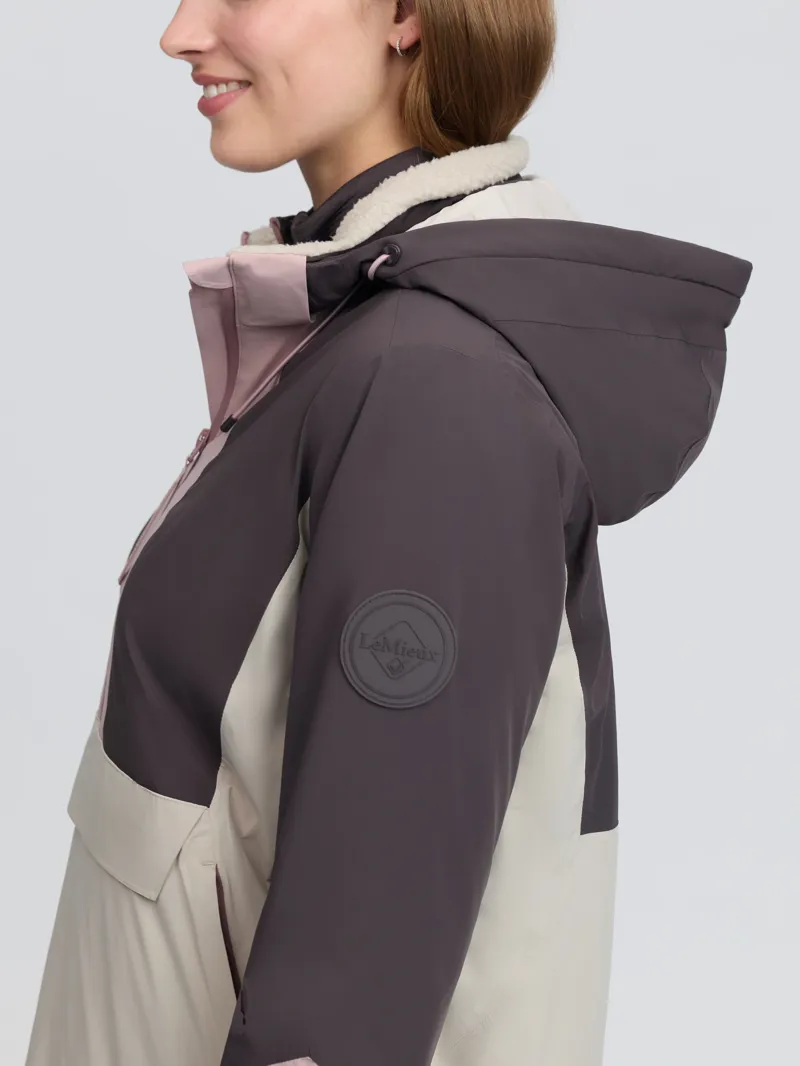LeMieux Phoebe Half Zip Waterproof Anorak - Wild Rose-7