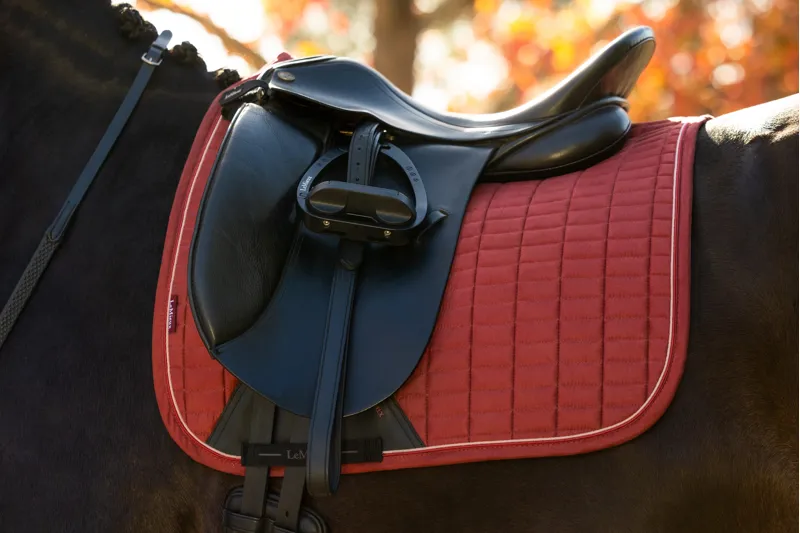 LeMieux Suede Dressage Square - Russet-1