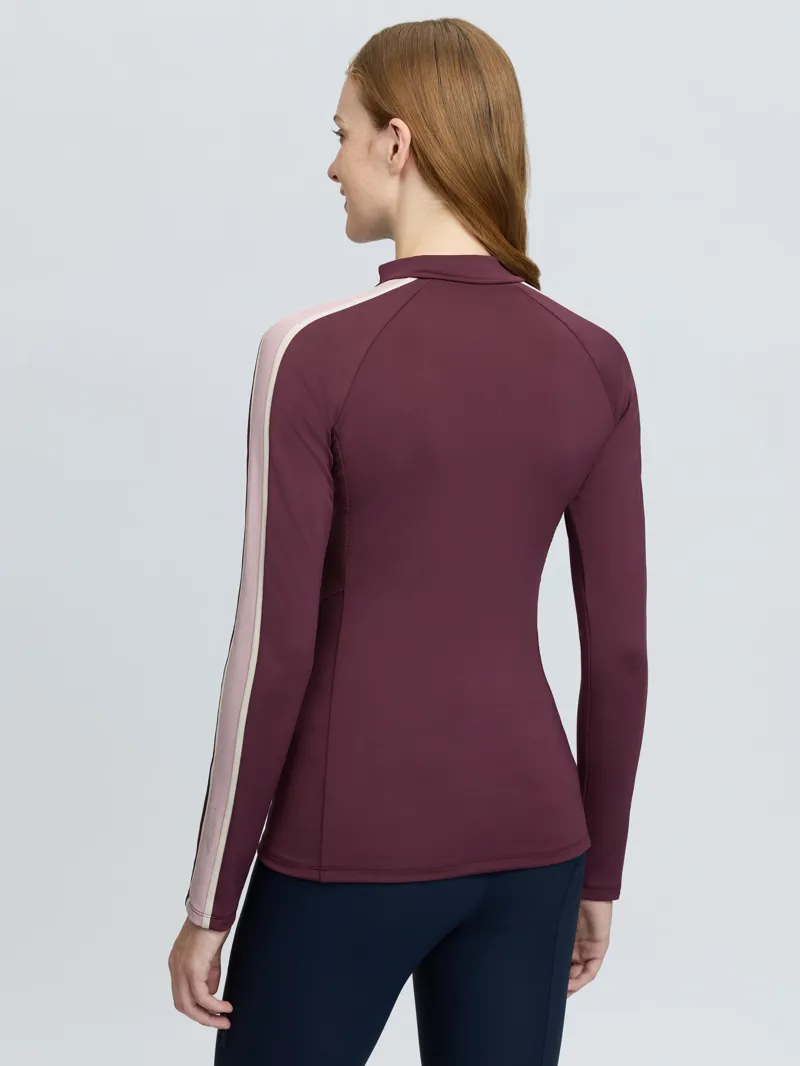 LeMieux Talia High Neck Base Layer - Bramble-1