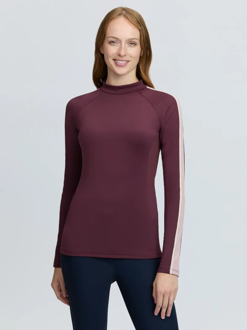 LeMieux Talia High Neck Base Layer - Bramble
