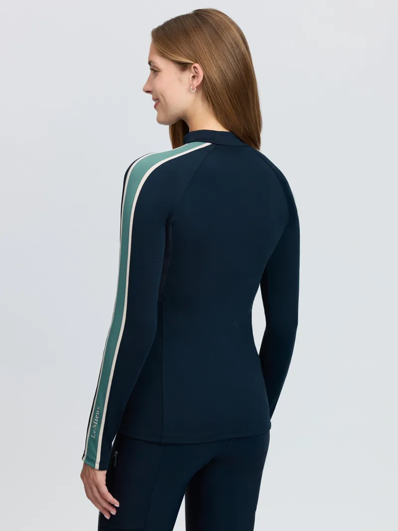 LeMieux Talia High Neck Base Layer - Navy-2
