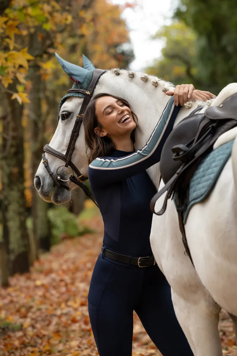 LeMieux Talia High Neck Base Layer - Navy-6