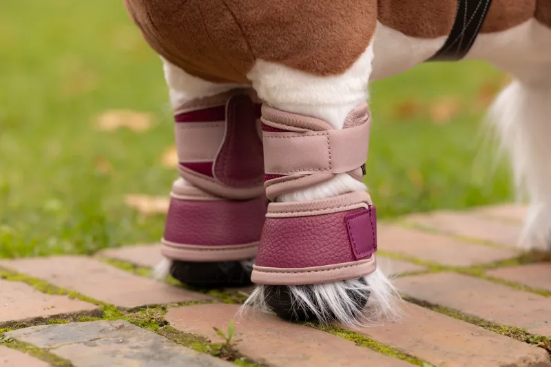 LeMieux Toy Pony Mesh Brushing Boots - Blackberry-1