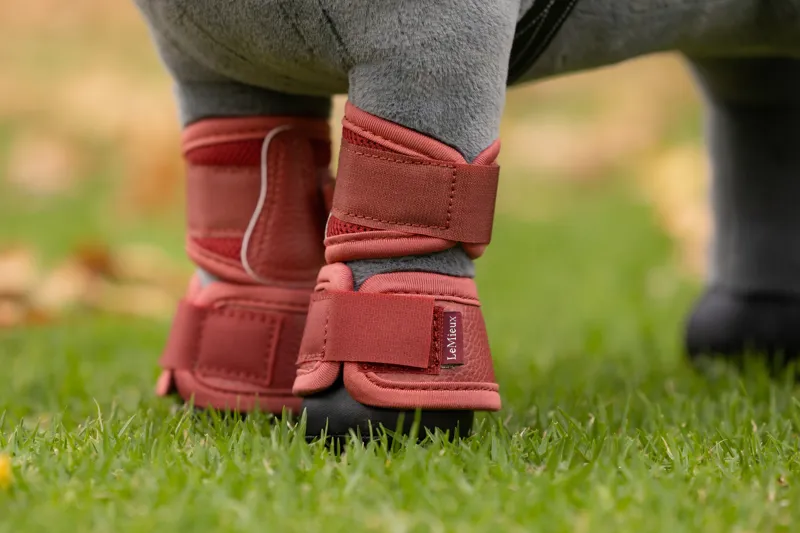 LeMieux Toy Pony Mesh Brushing Boots - Russet-2