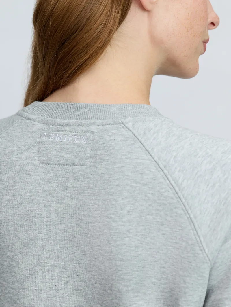 LeMieux Vida Varsity Crew Neck Sweatshirt - Grey Marl-3