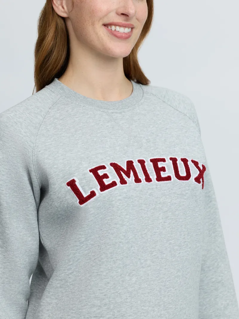 LeMieux Vida Varsity Crew Neck Sweatshirt - Grey Marl-4