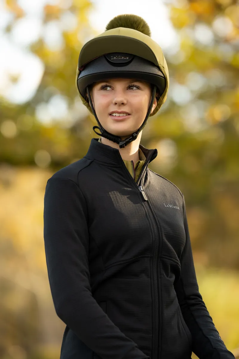 LeMieux Young Rider Bethany Zip Through Mid Layer - Black-7