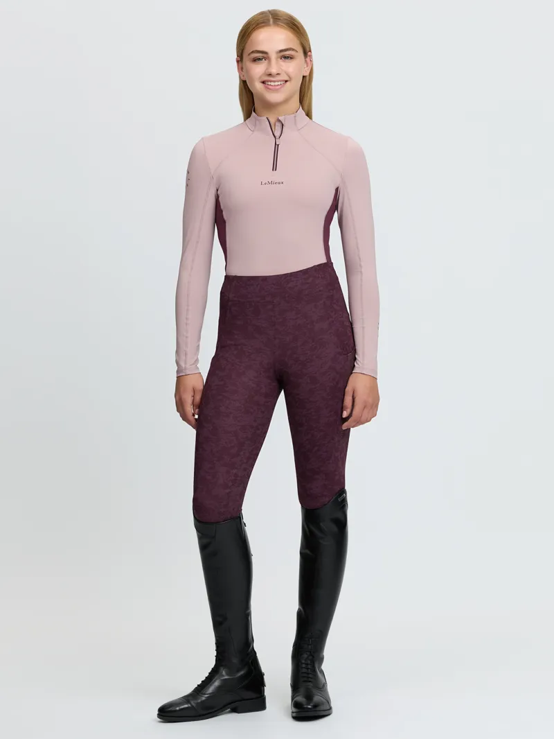 LeMieux Young Rider Classique Base Layer - Wild Rose-5
