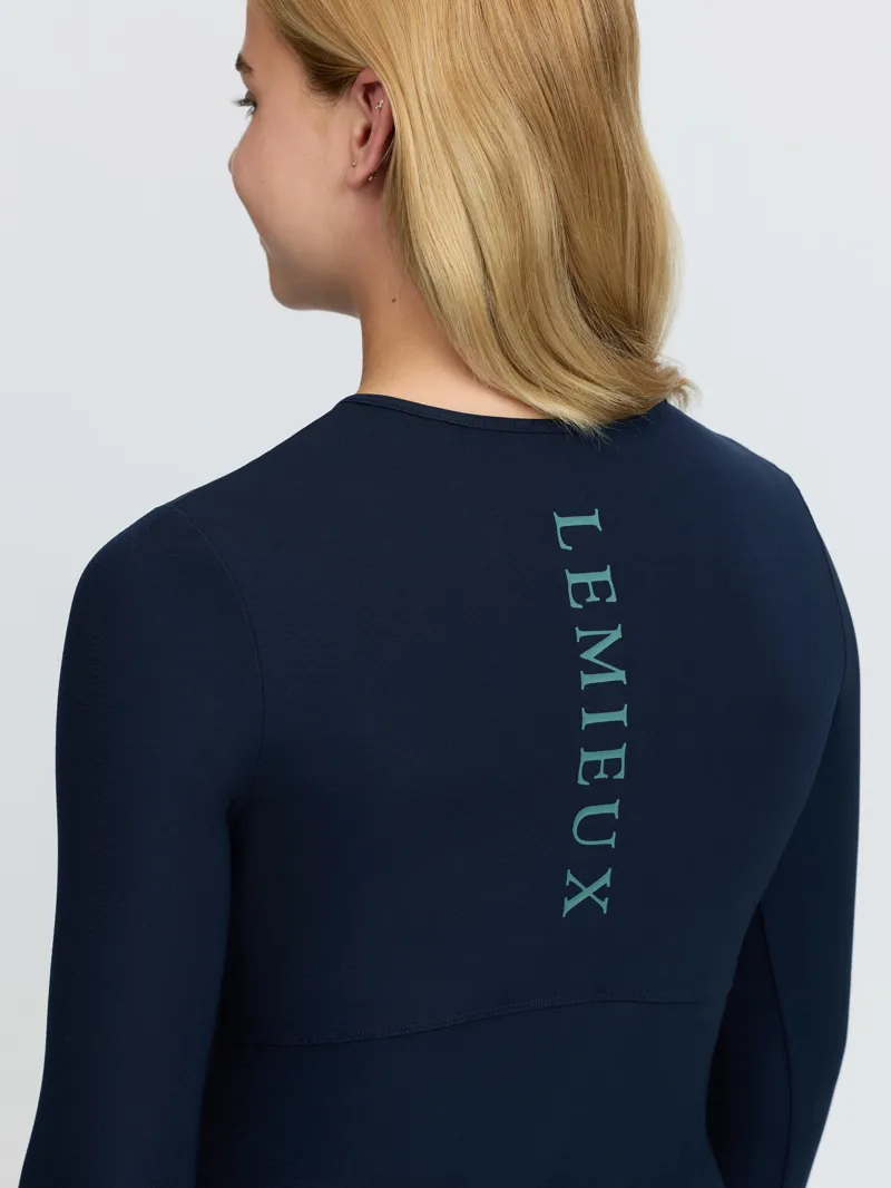 LeMieux Young Rider Hybrid Sports Top - Navy-5
