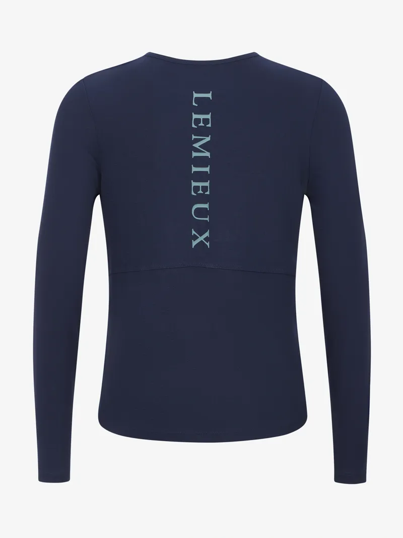LeMieux Young Rider Hybrid Sports Top - Navy-2