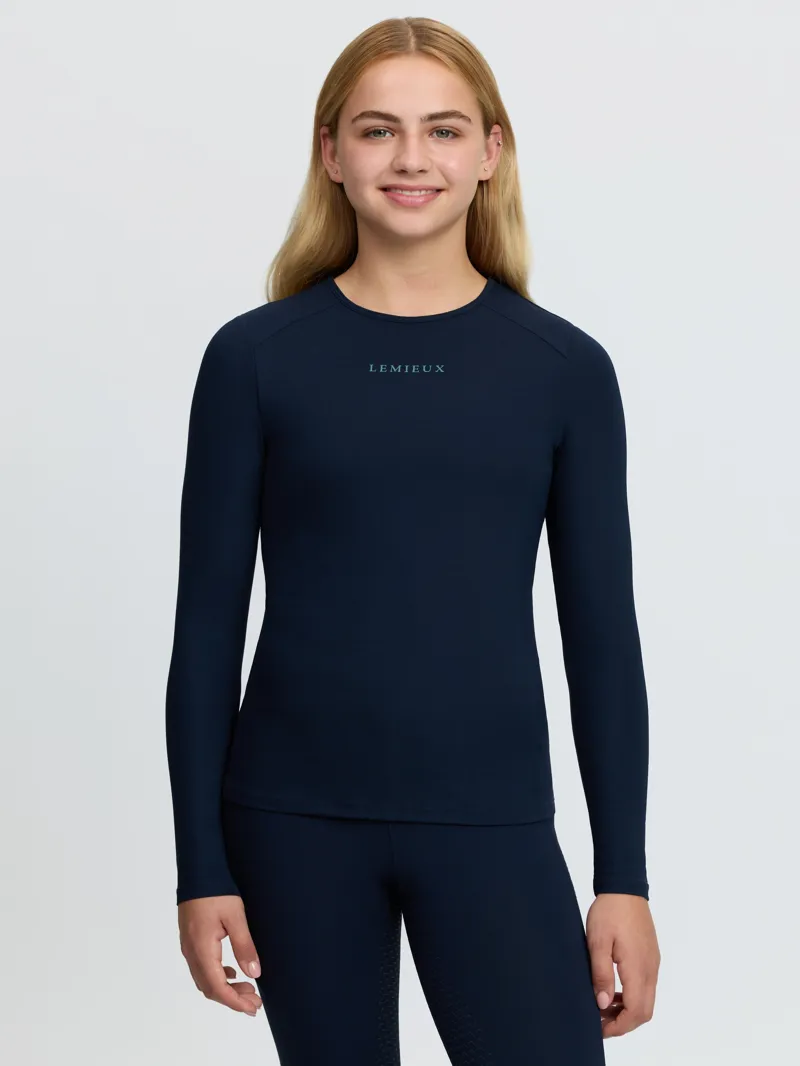 LeMieux Young Rider Hybrid Sports Top - Navy