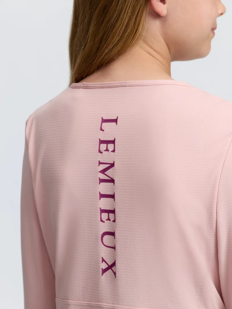 LeMieux Young Rider Hybrid Sports Top - Petal-5