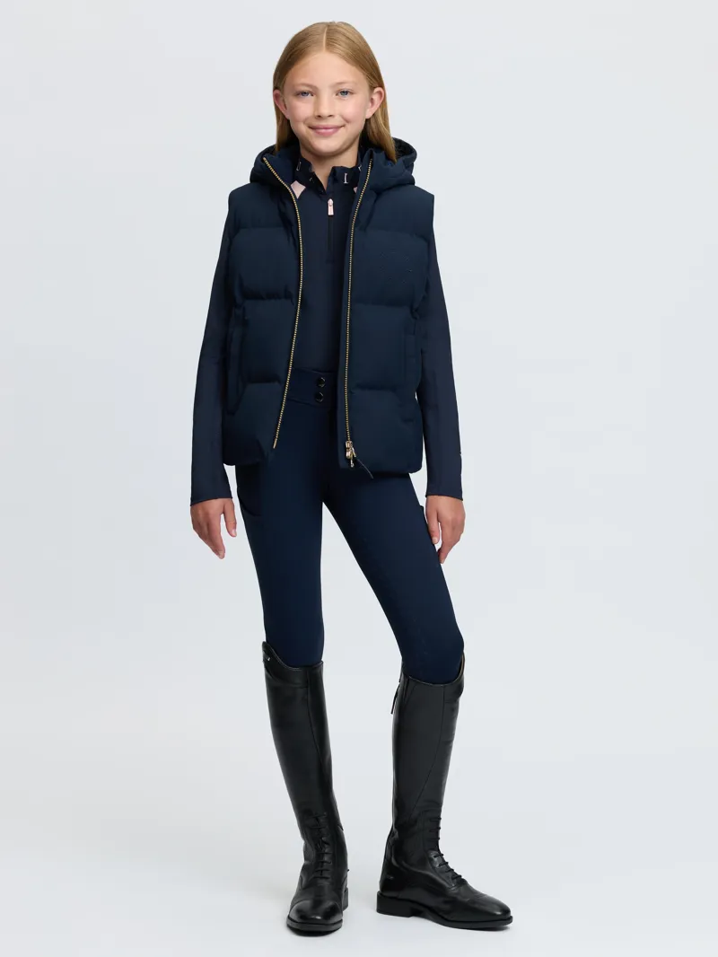 LeMieux Young Rider Joey Hooded Gilet - Navy-3