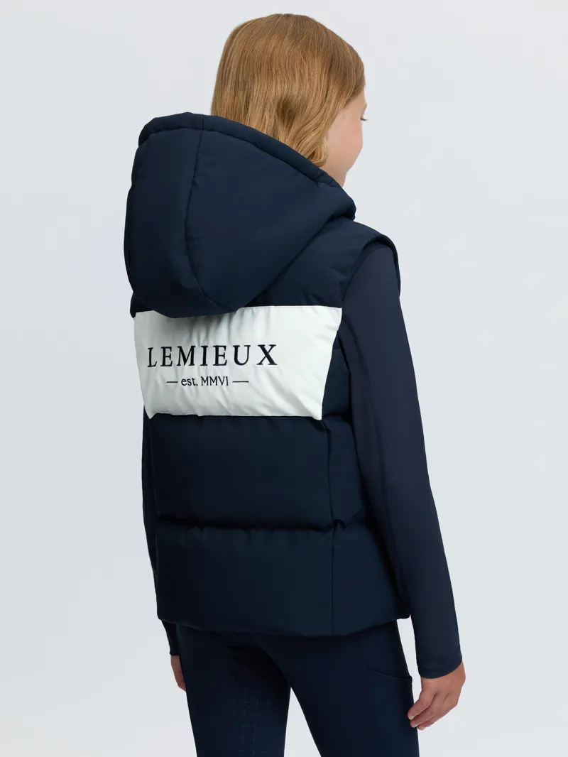LeMieux Young Rider Joey Hooded Gilet - Navy-4