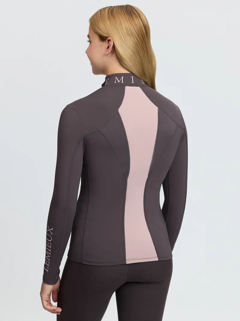 LeMieux Young Rider Mia Mesh Base Layer - Cocoa-3