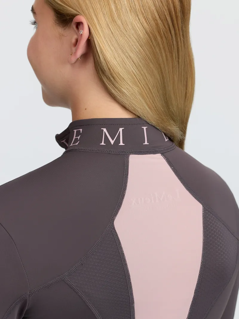 LeMieux Young Rider Mia Mesh Base Layer - Cocoa-5