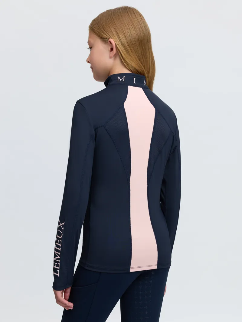 LeMieux Young Rider Mia Mesh Base Layer - Navy-3