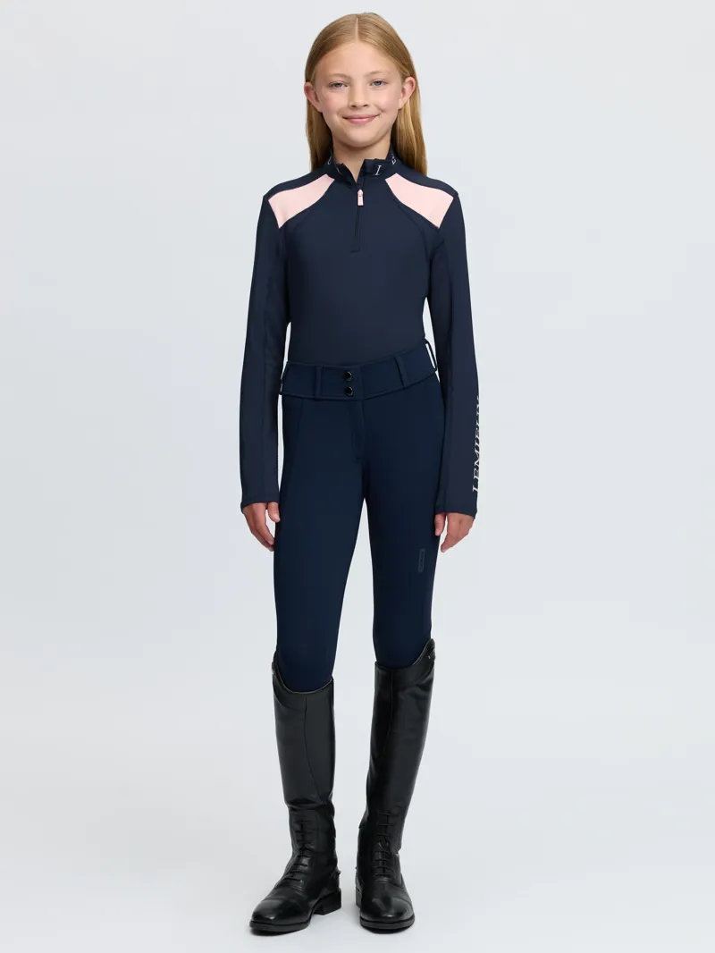 LeMieux Young Rider Mia Mesh Base Layer - Navy-5