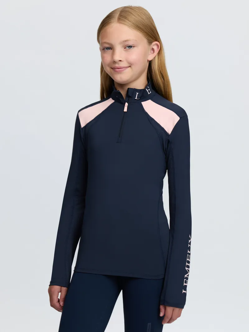 LeMieux Young Rider Mia Mesh Base Layer - Navy