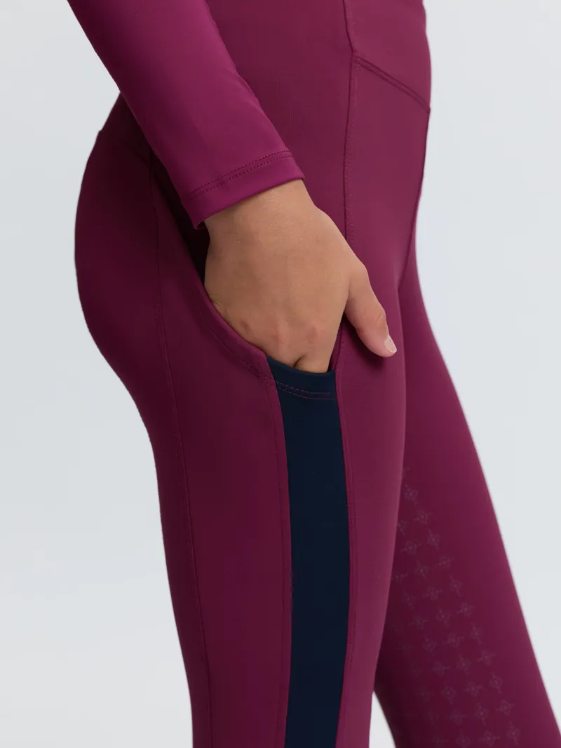 LeMieux Young Rider Orla Pull Ons - Blackberry-1