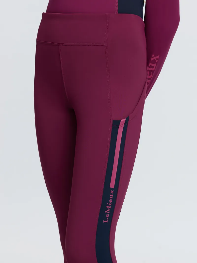 LeMieux Young Rider Orla Pull Ons - Blackberry-3