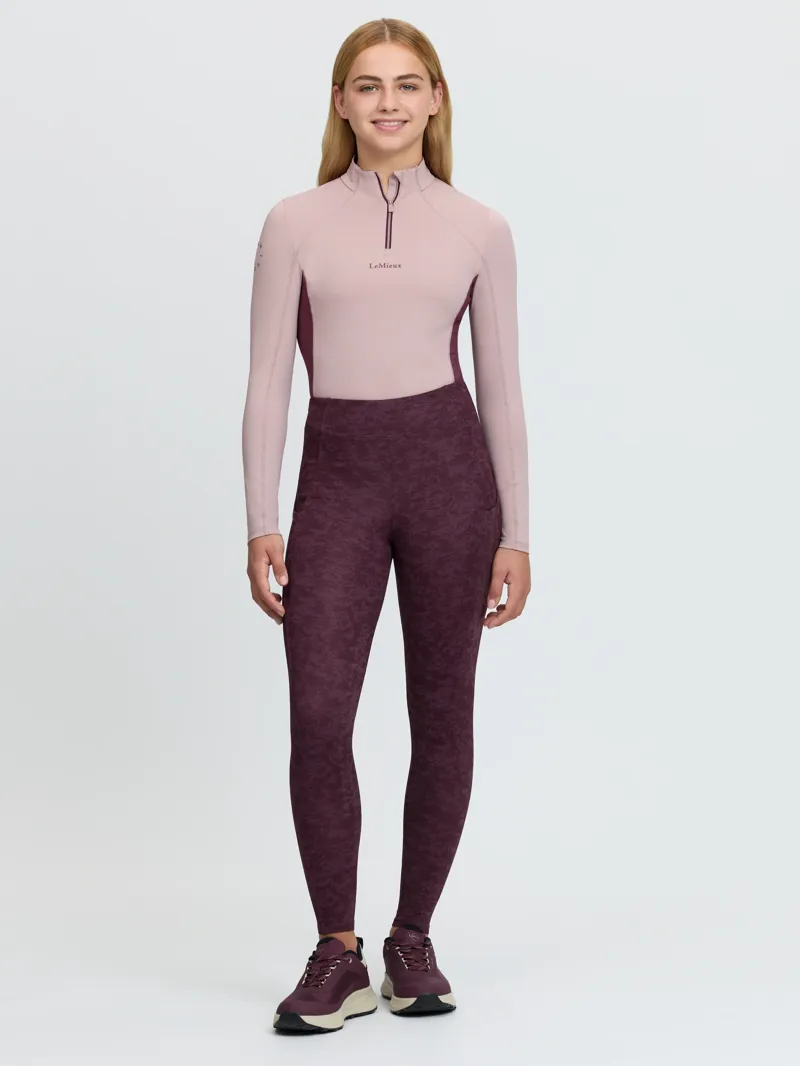 LeMieux Young Rider Orla Pull Ons Printed - Bramble