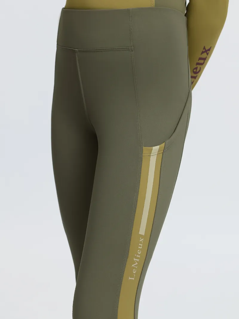 LeMieux Young Rider Orla Pull Ons - Willow Green-3