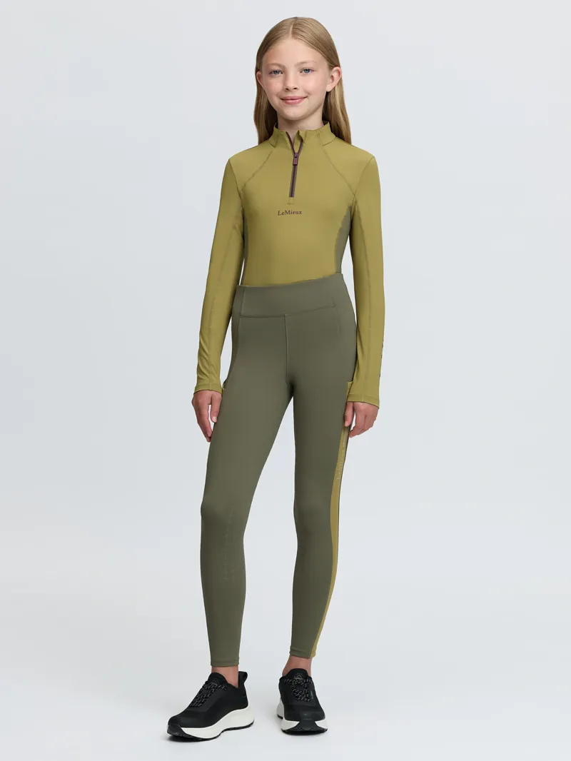 LeMieux Young Rider Orla Pull Ons - Willow Green-4