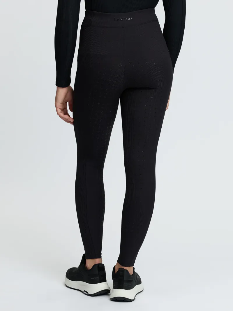 LeMieux Young Rider Orla Ribbed Pull Ons - Black-1