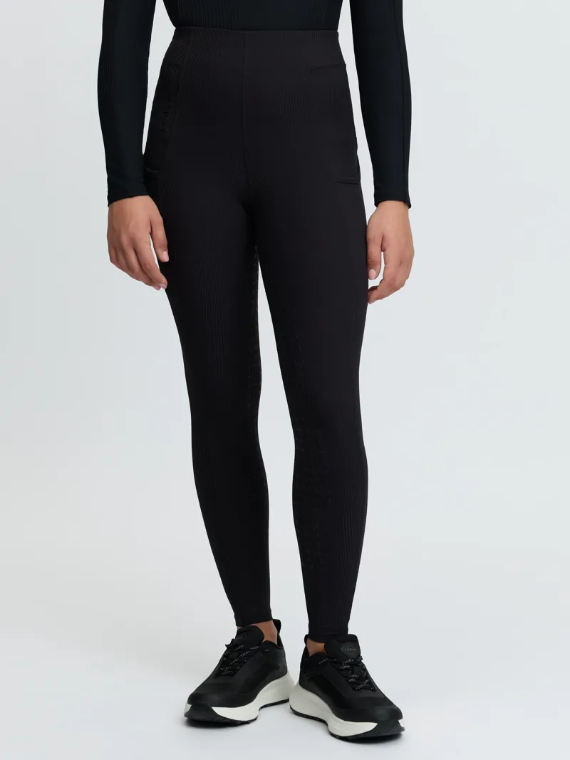 LeMieux Young Rider Orla Ribbed Pull Ons - Black-2