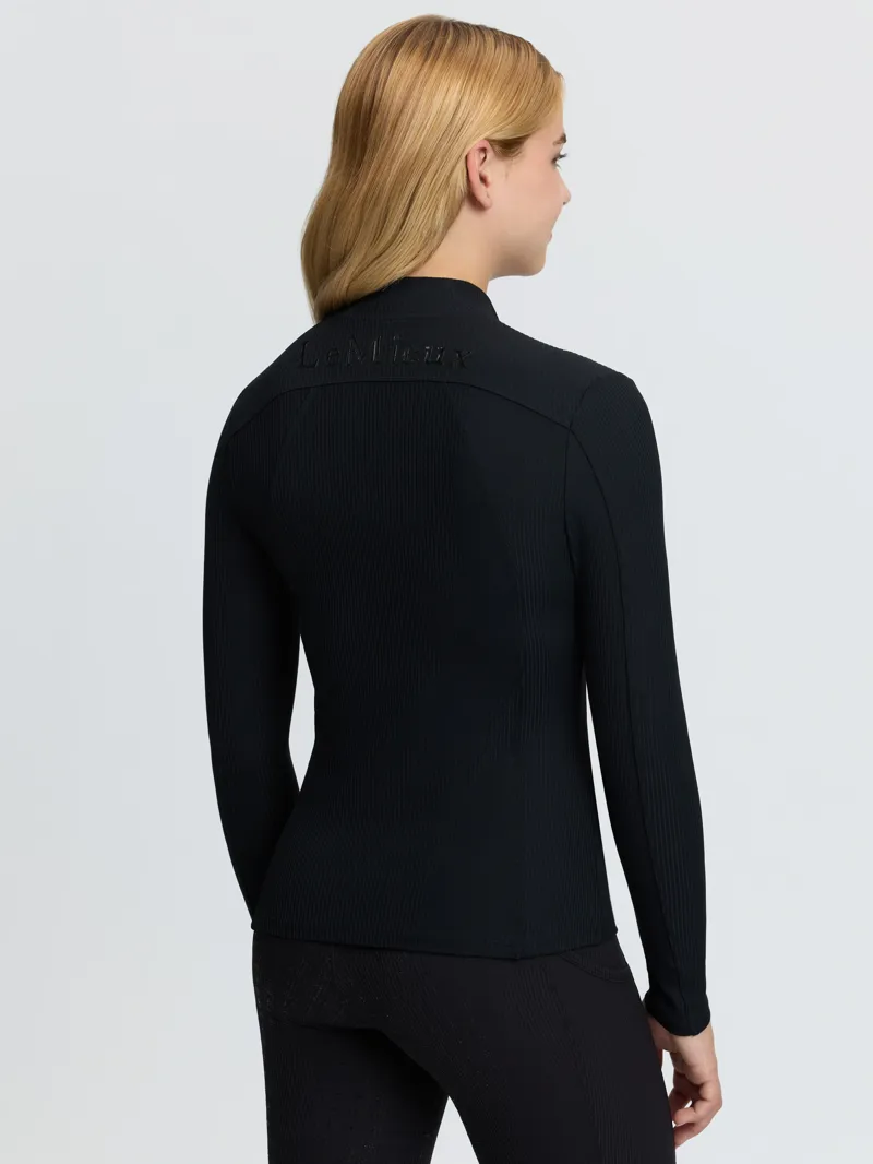 LeMieux Young Rider Raye Ribbed Base Layer - Black-3