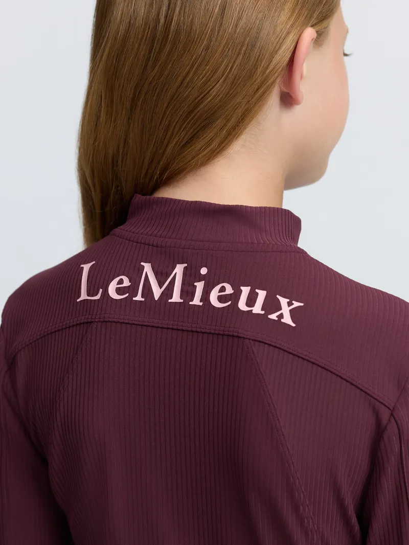LeMieux Young Rider Raye Ribbed Base Layer - Bramble-4
