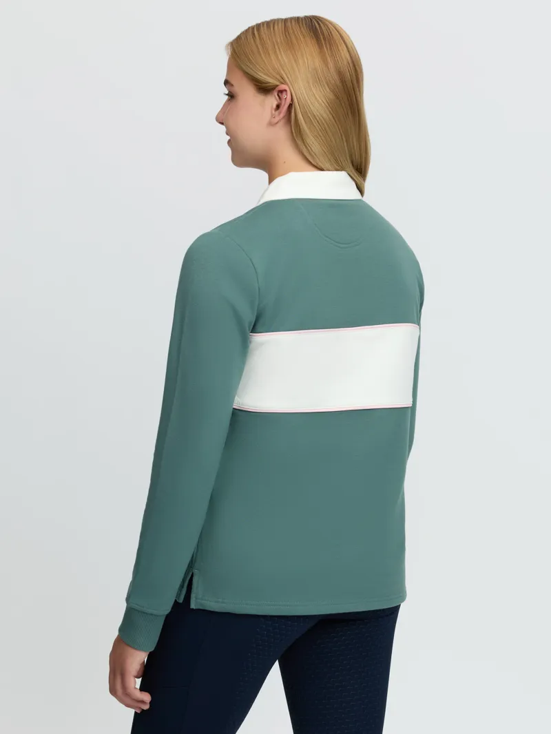 LeMieux Young Rider Riley Rugby Shirt - Aloe-1