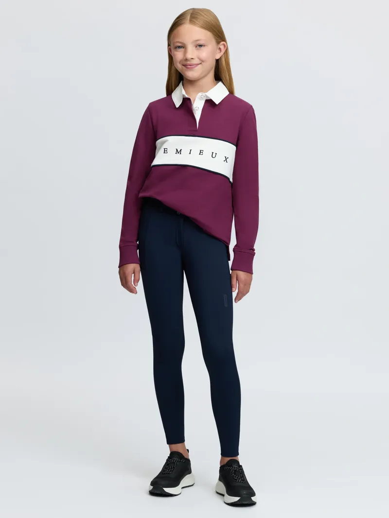 LeMieux Young Rider Riley Rugby Shirt - Blackberry-5