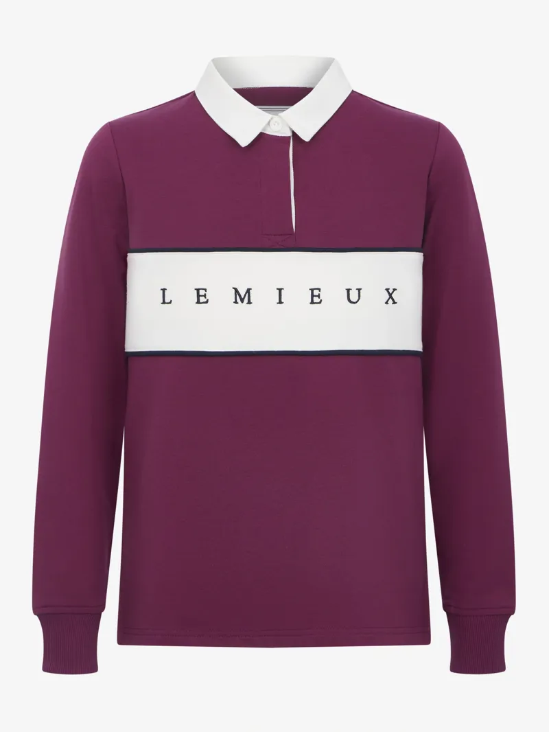 LeMieux Young Rider Riley Rugby Shirt - Blackberry-2
