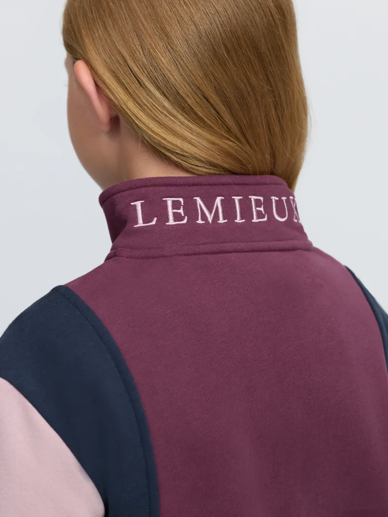 LeMieux Young Rider Viola Quarter Zip Sweat - Bramble-5