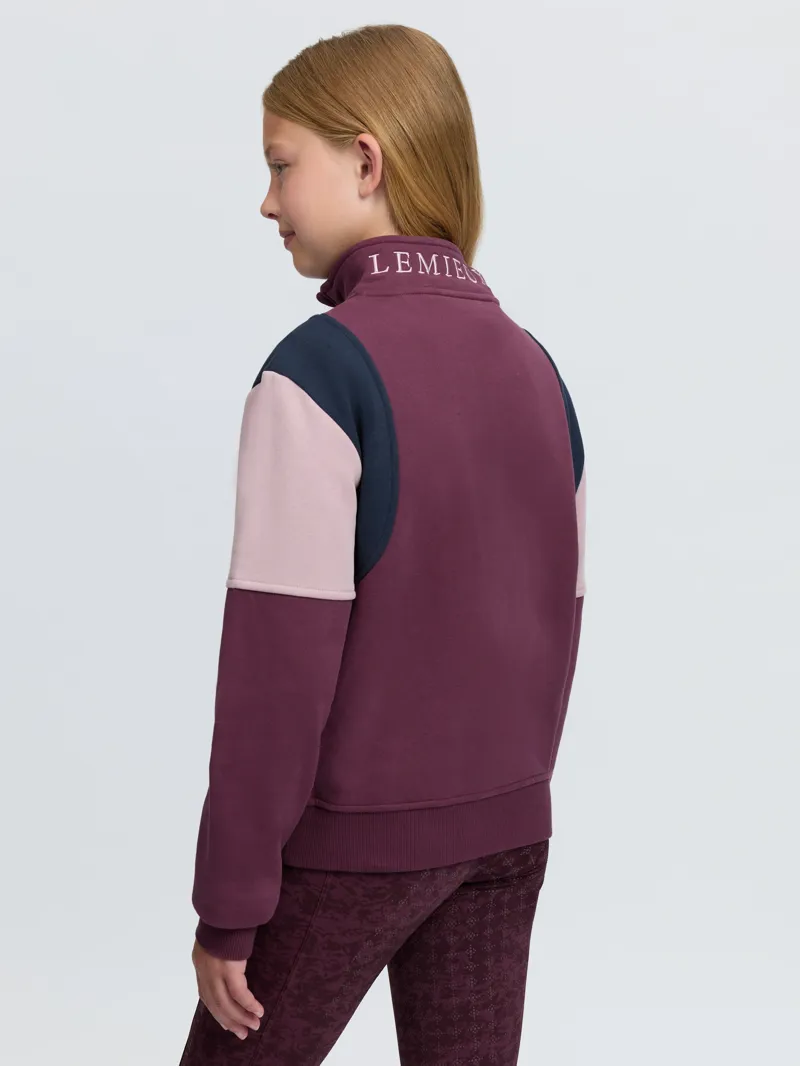 LeMieux Young Rider Viola Quarter Zip Sweat - Bramble-1