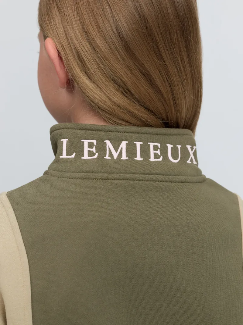 LeMieux Young Rider Viola Quarter Zip Sweat - Willow Green-5