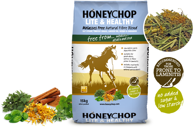 Honeychop Lite and Healthy Horse Feed - 15kg